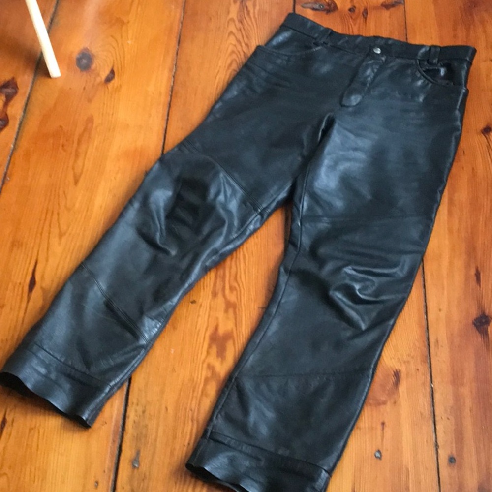 Wilson leather motorcycle pants